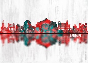 Santa Fe New Mexico Skyline